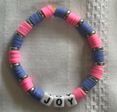 Clay Bead Bracelet (Purple & Pink Joy)