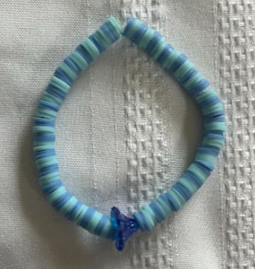 Clay Bead Bracelet (flower)