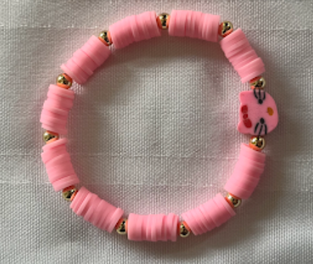 Clay Bead Bracelet (hello kitty)