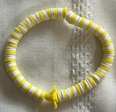 Clay Bead Bracelet (flower)